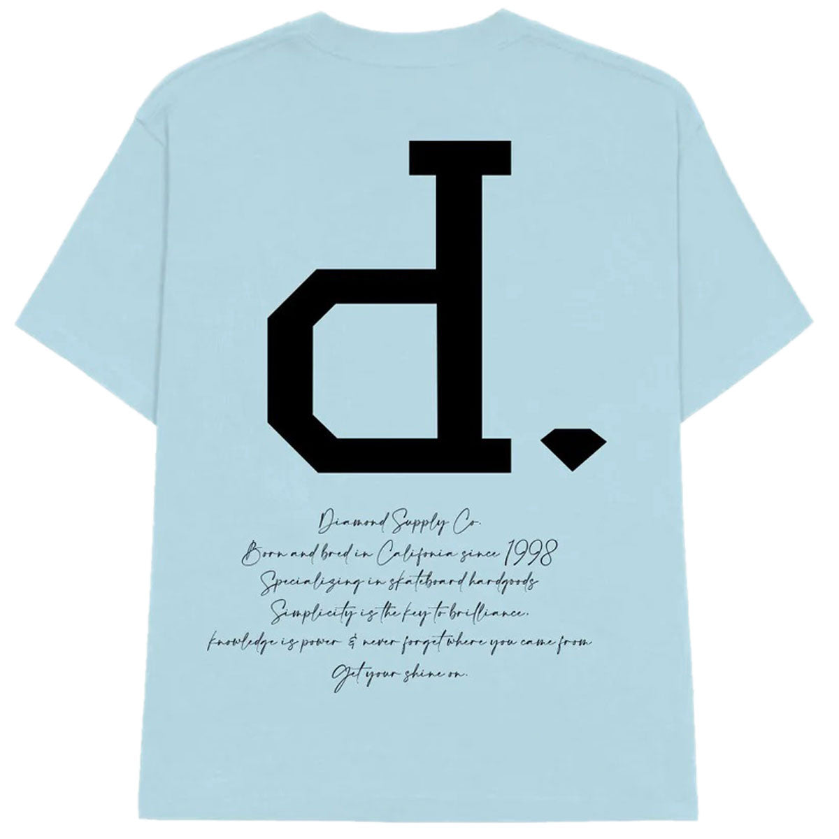 Diamond Supply Co. Unpolo Script T-Shirt - Powder Blue image 2