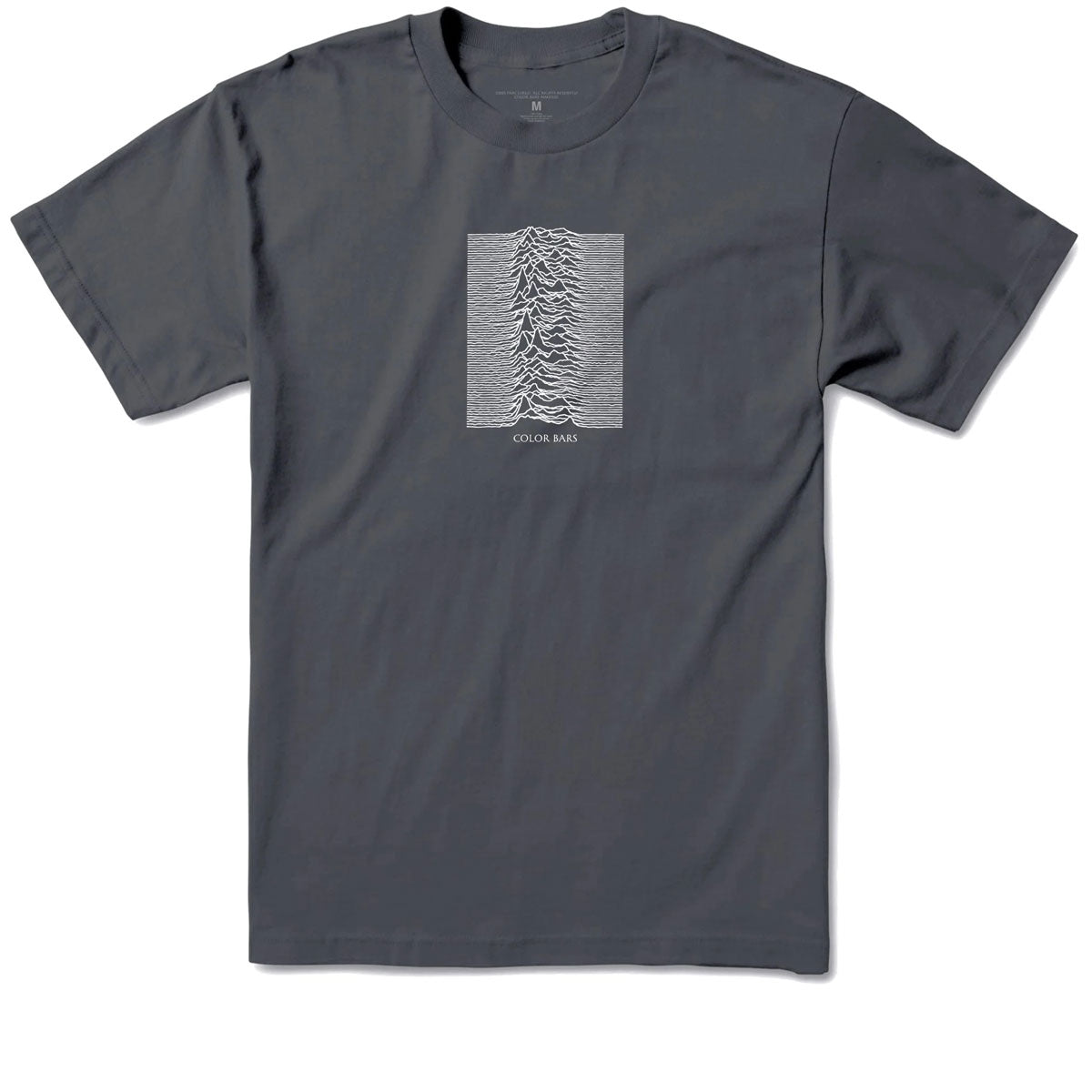 Color Bars x Joy Division Unknown Pleasures T-Shirt - Graphite image 1