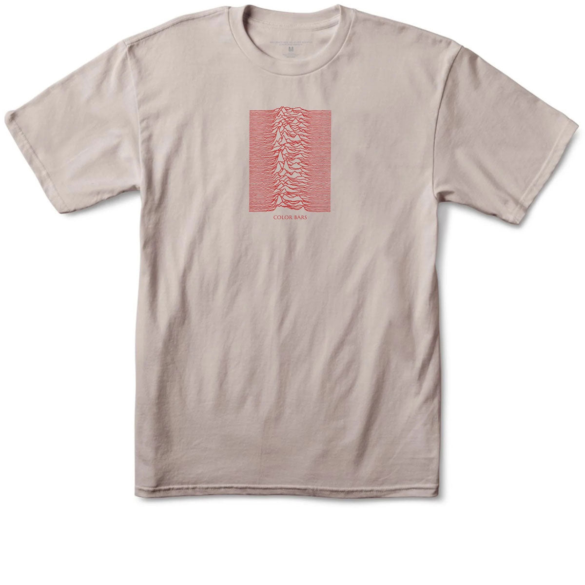Color Bars x Joy Division Unknown Pleasures T-Shirt - Sand image 1
