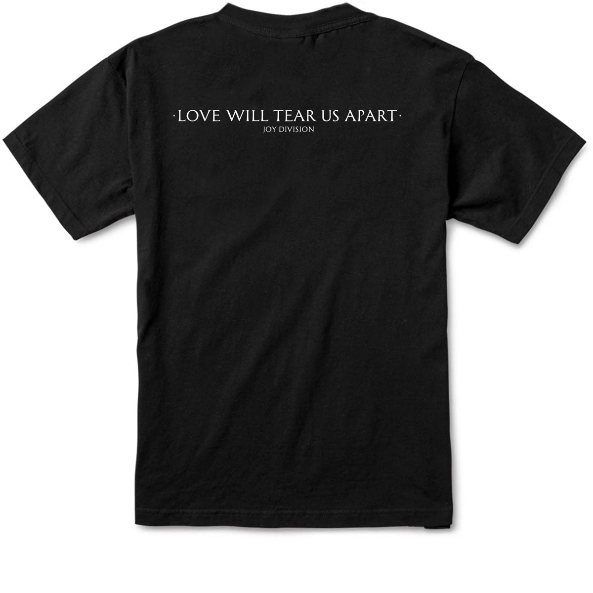 Color Bars x Joy Division Love Will Tear Us Apart T-Shirt - Black image 2