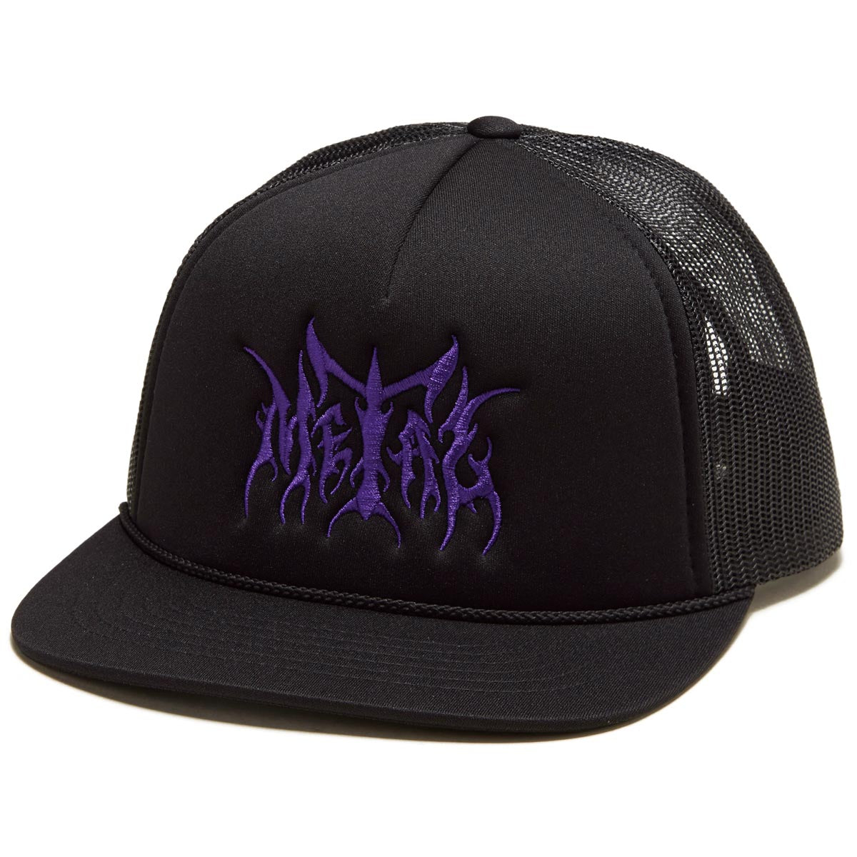 Metal Logo Trucker Hat - Black/Purple image 1