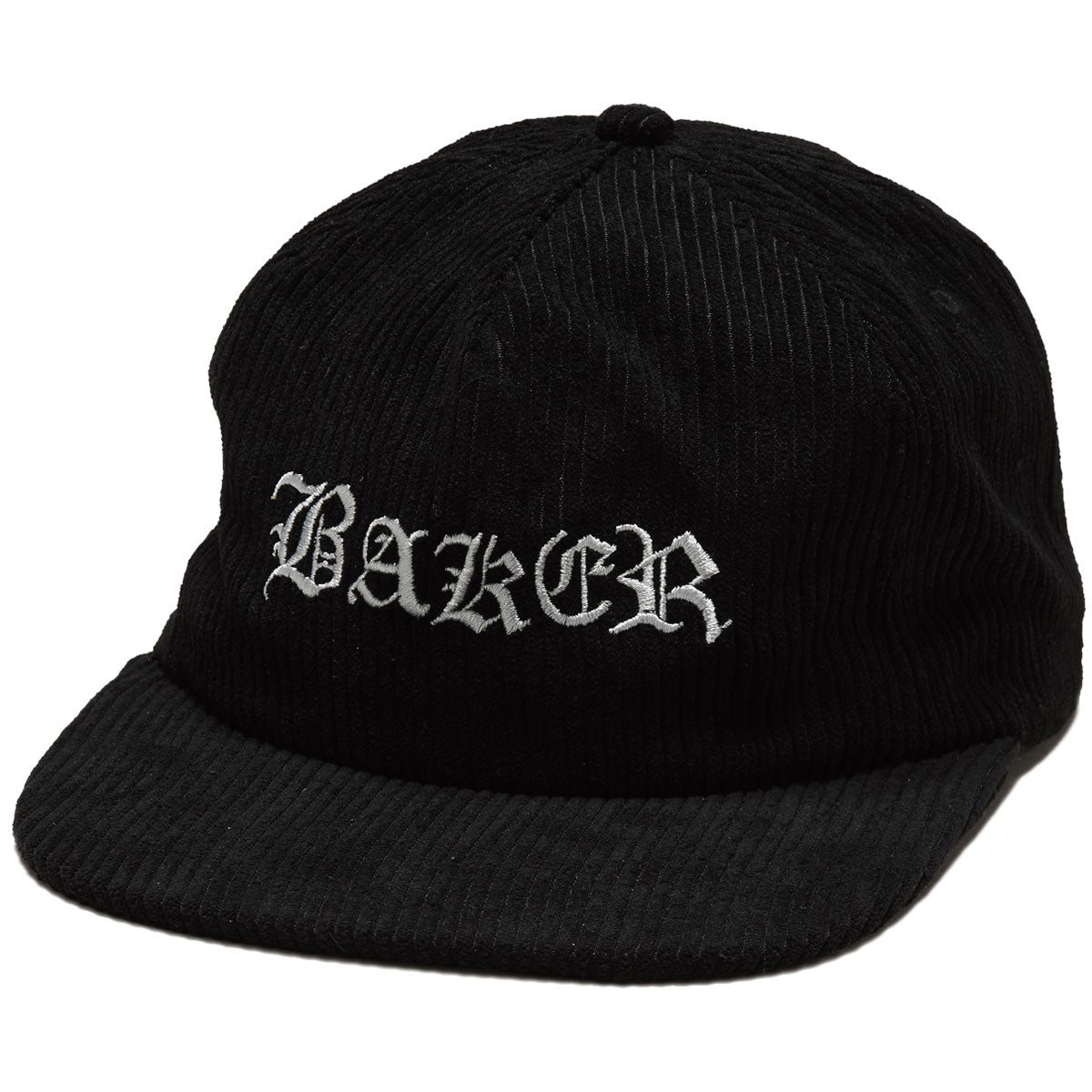 Baker Olde Cord Snapback Hat - Black/Grey image 1