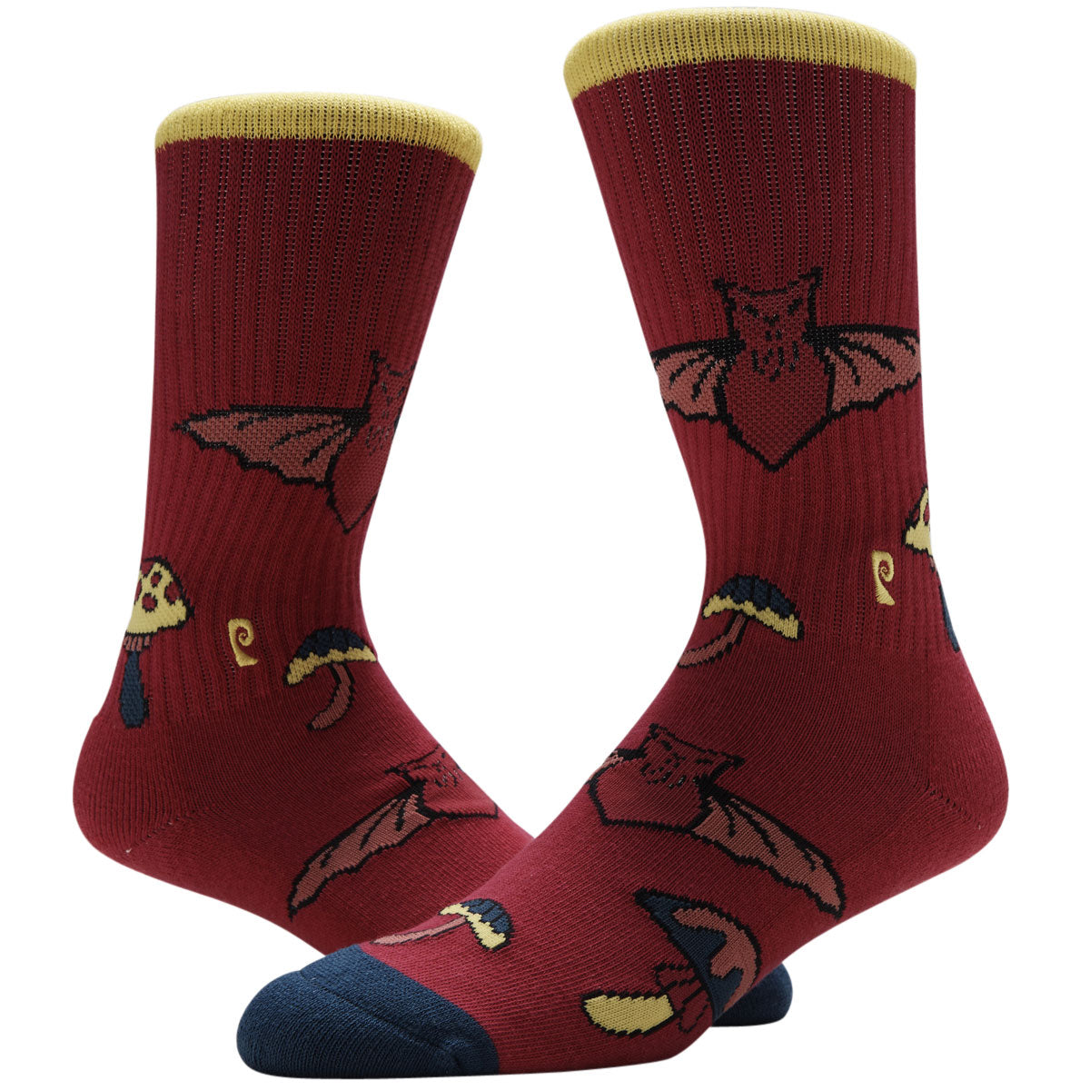 Psockadelic Bat Shroom Socks - Multi image 2