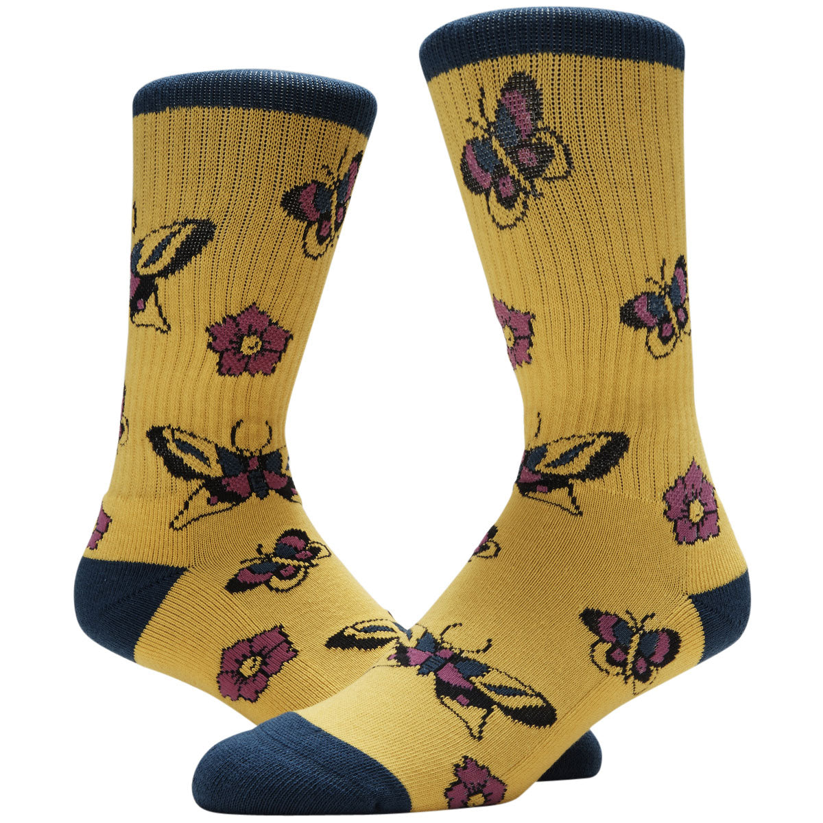 Psockadelic Butterfly Flower Socks - Multi image 2