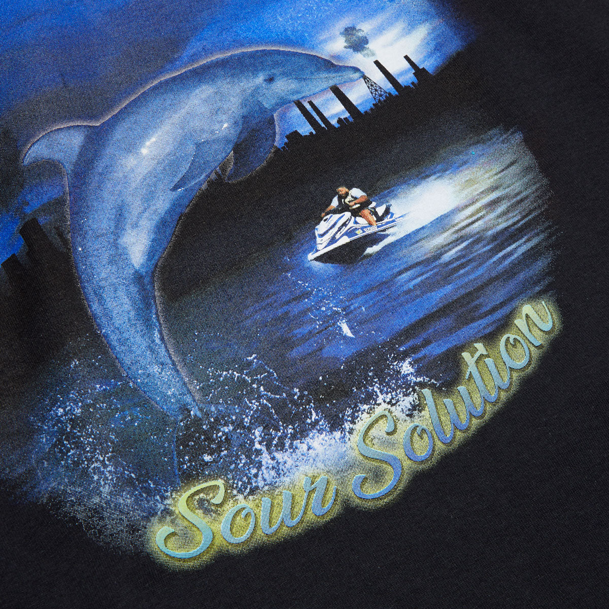 Sour Solution Dolphin T-Shirt - Black image 2
