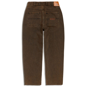 CCS Baggy Taper Denim Jeans - Acid Brown