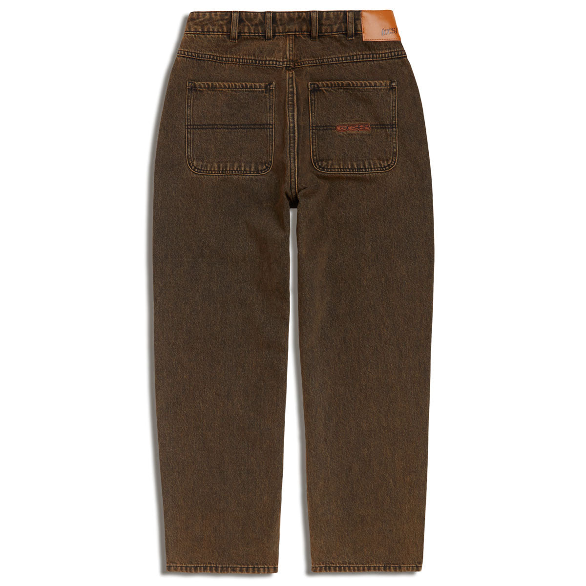 CCS Baggy Taper Denim Jeans - Acid Brown image 5