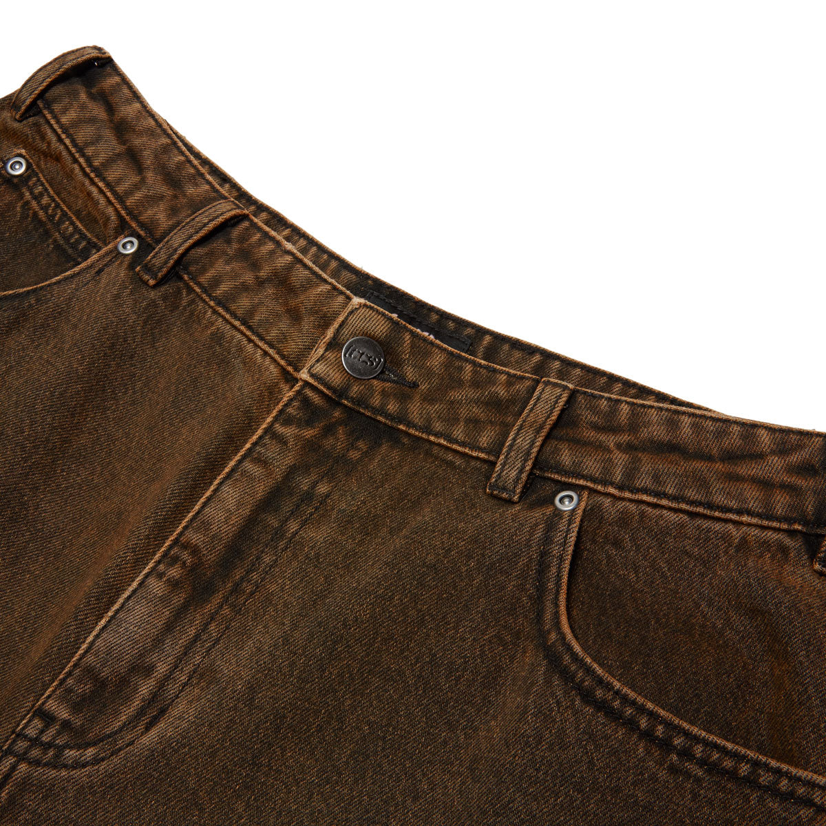 CCS Baggy Taper Denim Jeans - Acid Brown image 6