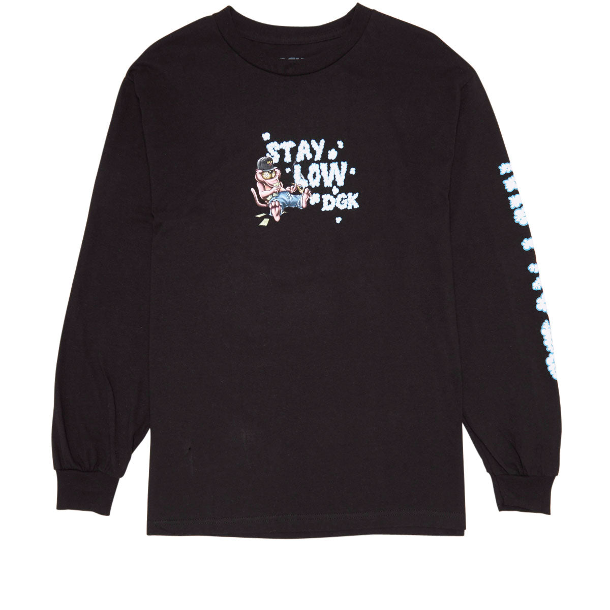 DGK Stay Low Long Sleeve T-Shirt - Black image 2