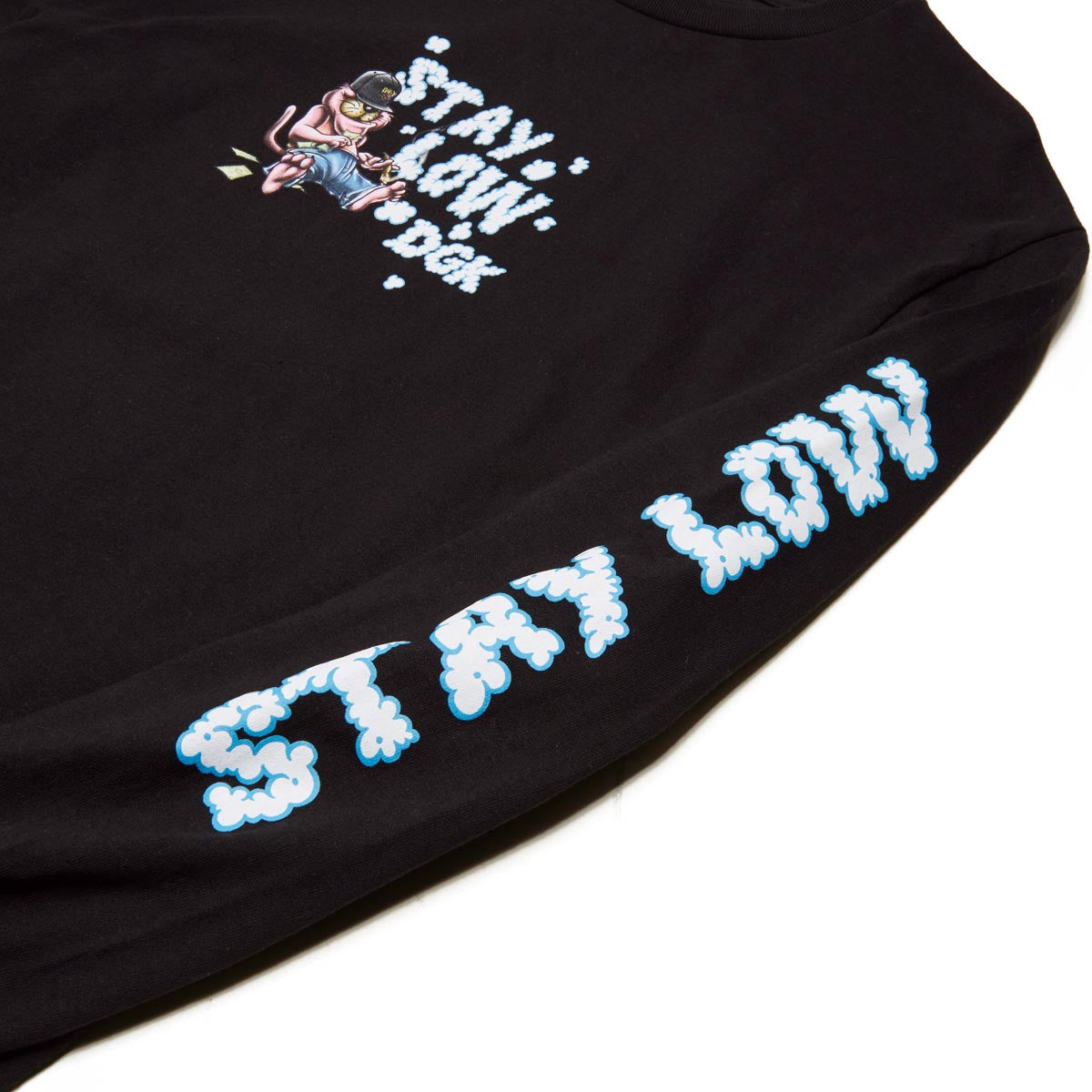 DGK Stay Low Long Sleeve T-Shirt - Black image 3