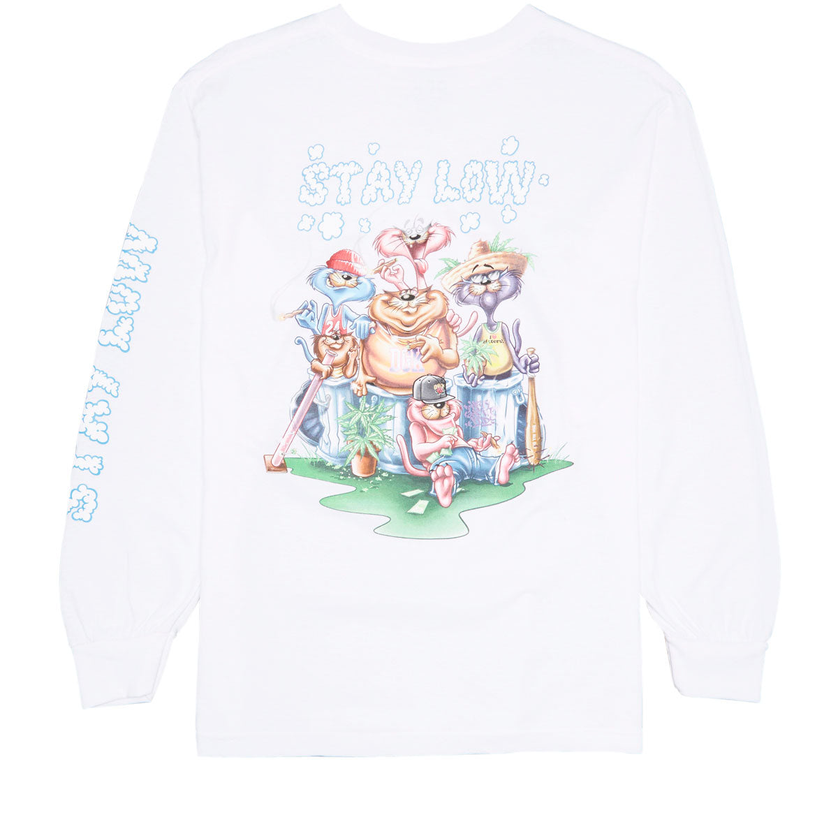 DGK Stay Low Long Sleeve T-Shirt - White image 1