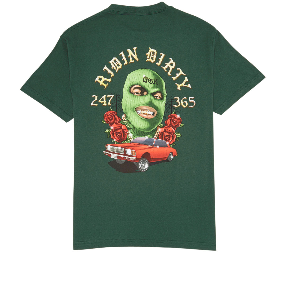 DGK Ridin' Dirty T-Shirt - Forest Green image 1