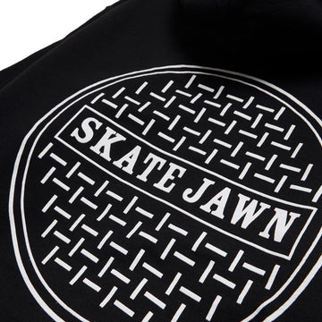 Skate Jawn Sewer Cap Hoodie - Black