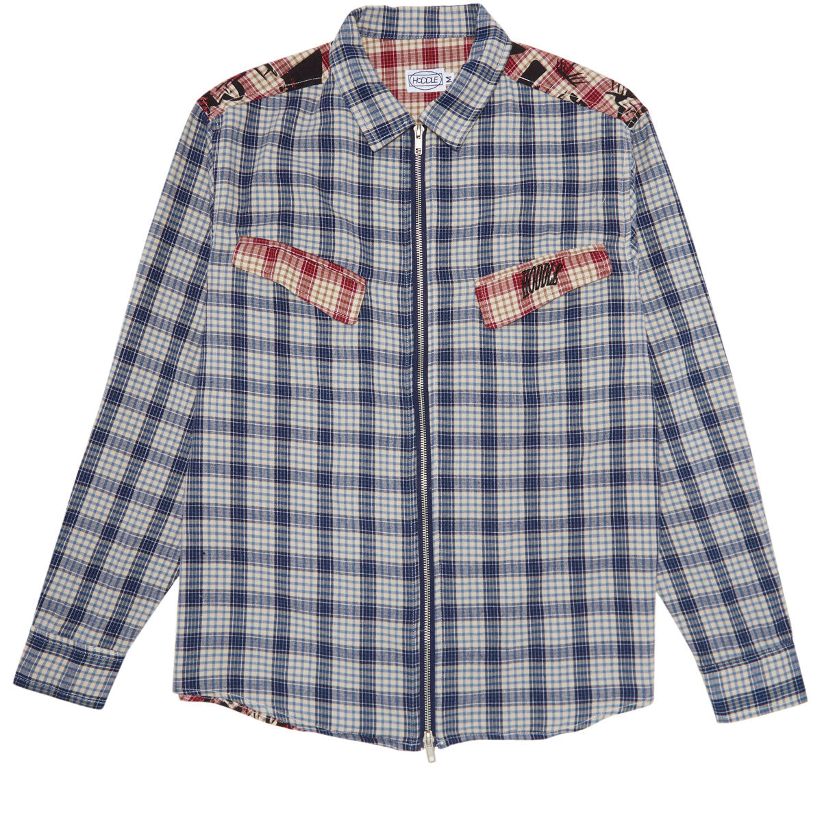 Hoddle Skyline Zip Up Flannel Shirt - Multi Plaid image 1