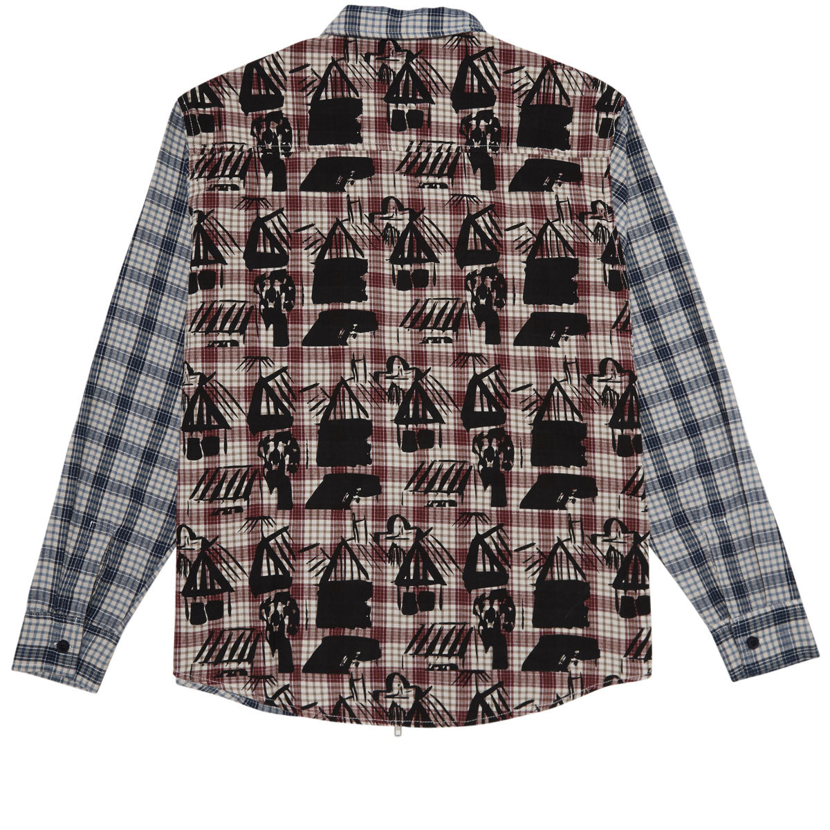 Hoddle Skyline Zip Up Flannel Shirt - Multi Plaid image 2