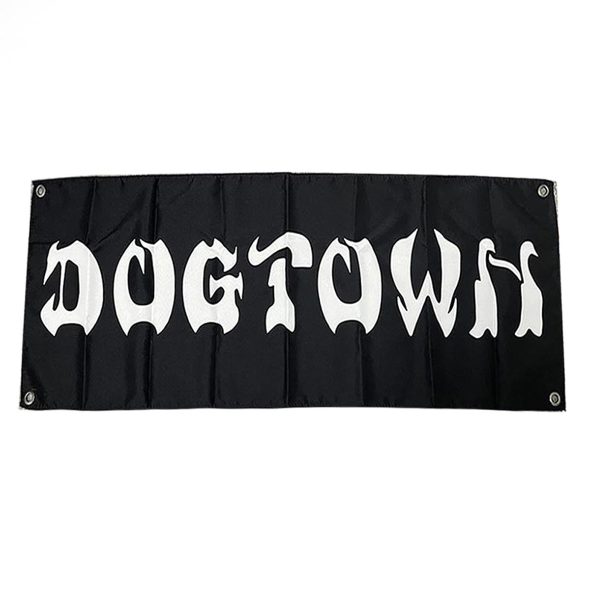 Dogtown DT Bar Logo Flag - Black/White image 1