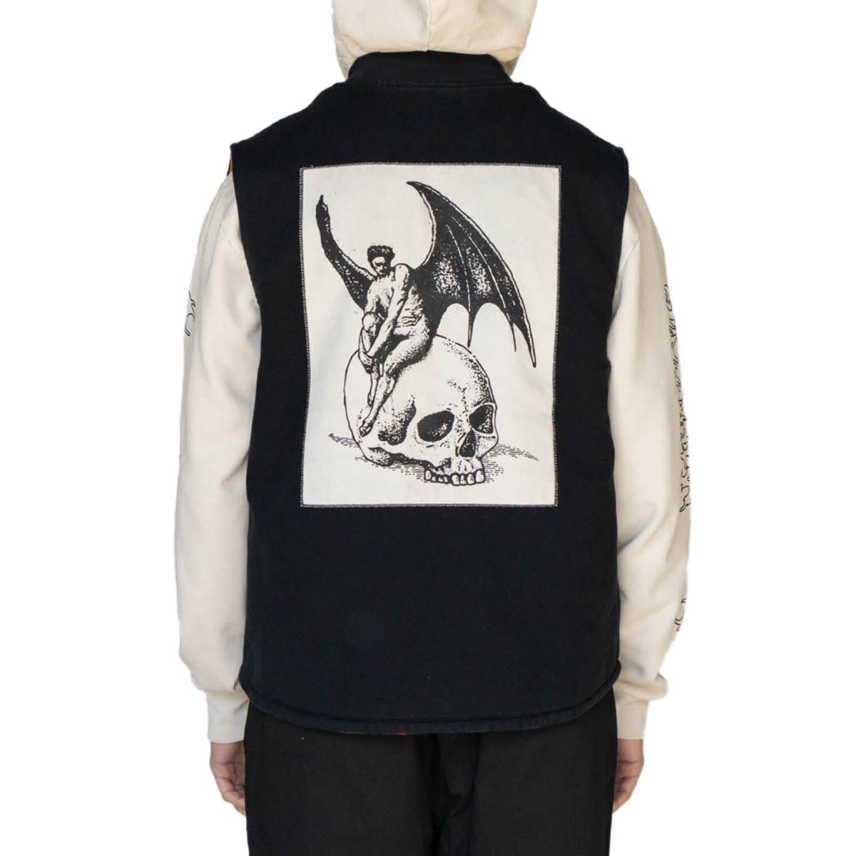 Welcome Nephilim Canvas Vest Jacket - Black image 5