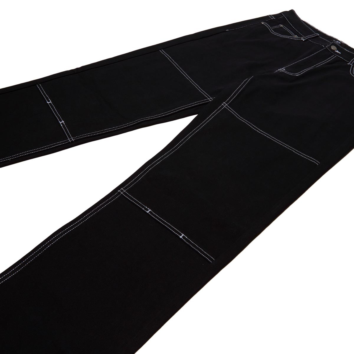 CCS Double Knee Original Relaxed Canvas Pants - Black/White CCS Double Knee Original Relaxed Canvas Pants - Black/White