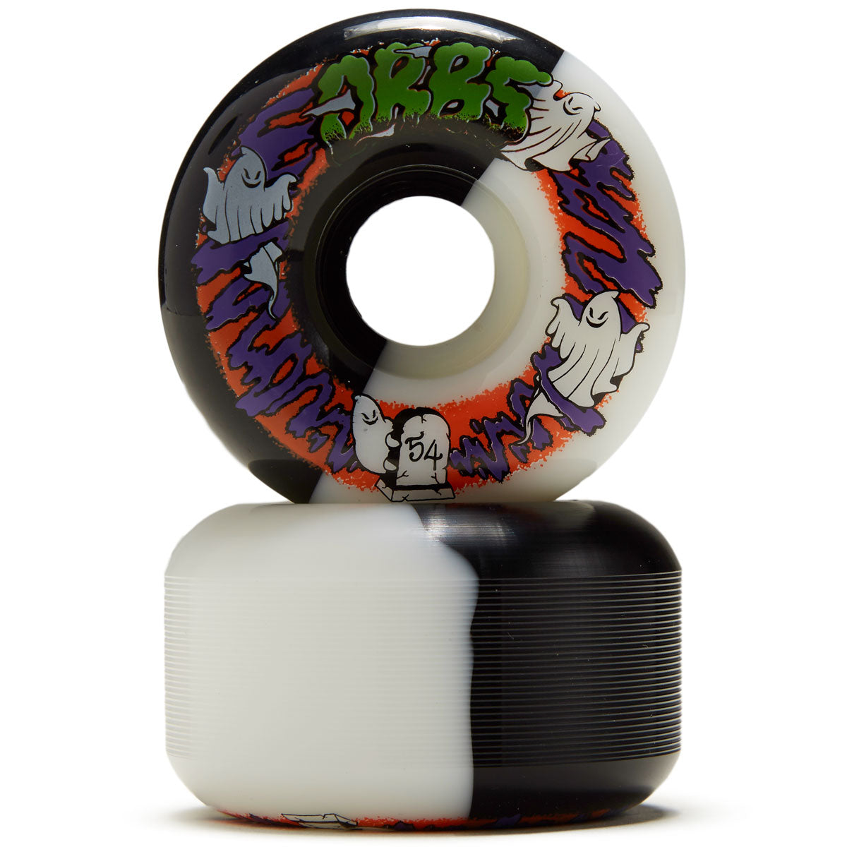 Welcome Orbs Apparitions '23 Round 99A Skateboard Wheels - Black/White Split - 54mm image 2
