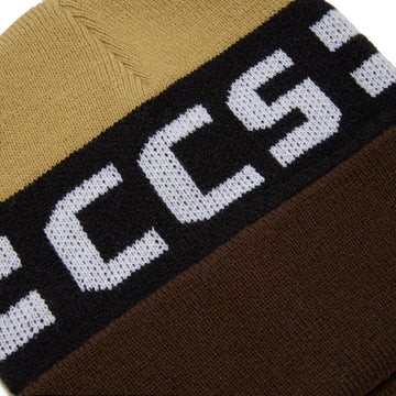 CCS Blockletters Beanie - Brown/Tan