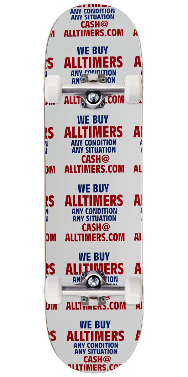 Alltimers Atlantic Ave Skateboard Complete - White - 8.30