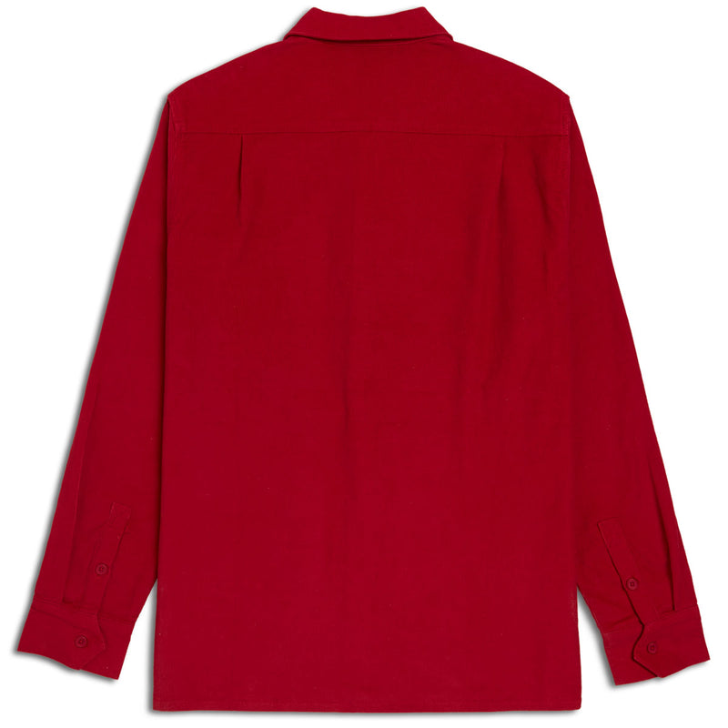 CCS Long Sleeve Corduroy Shirt - Crimson