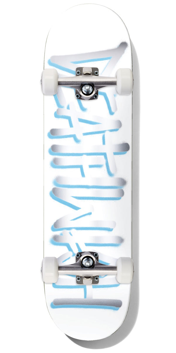 Deathwish Deathspray Skateboard Complete - White/Silver - 8.25