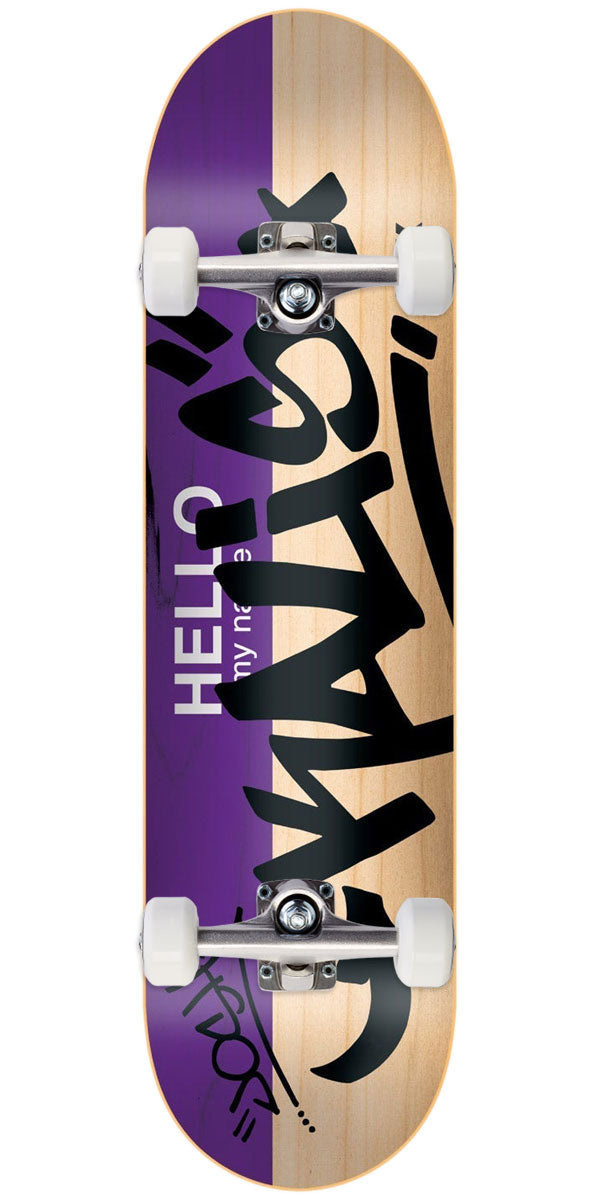 DGK Hello My Name Is Josh Kalis Skateboard Complete - Purple - 8.06