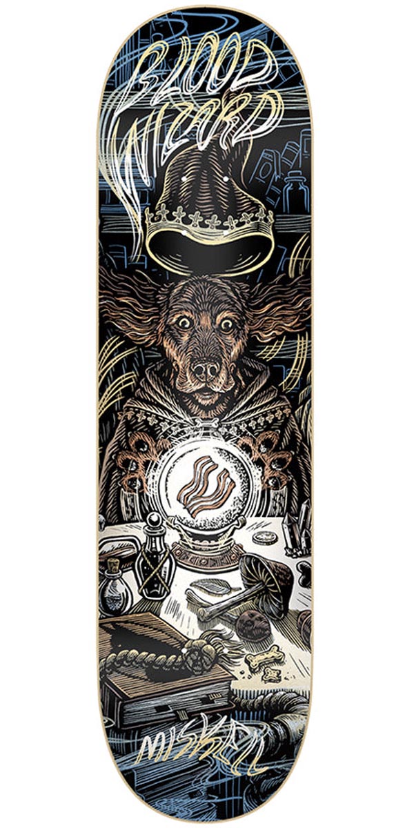 Blood Wizard Miskell Dogs Skateboard Deck - 8.25