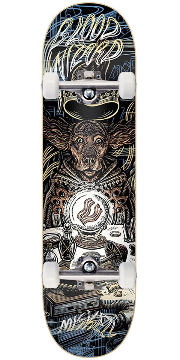 Blood Wizard Miskell Dogs Skateboard Complete - 8.25