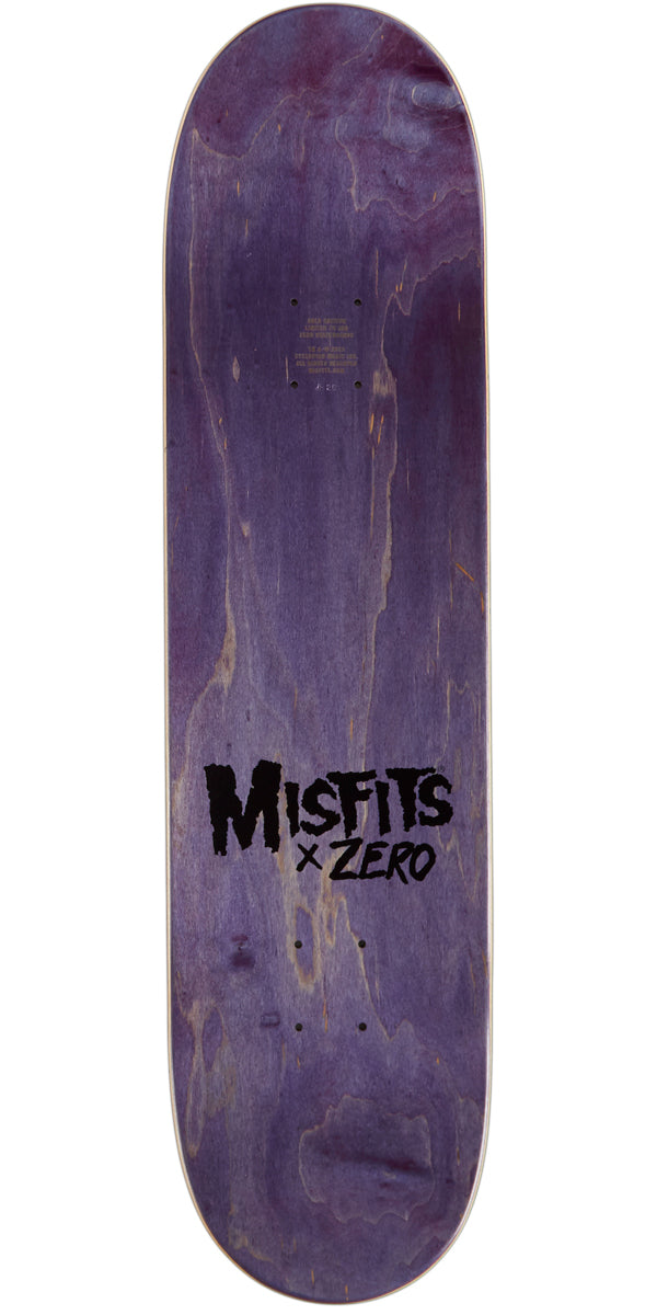 Zero x Misfits Big Fiend Skateboard Deck - Gold - 8.25