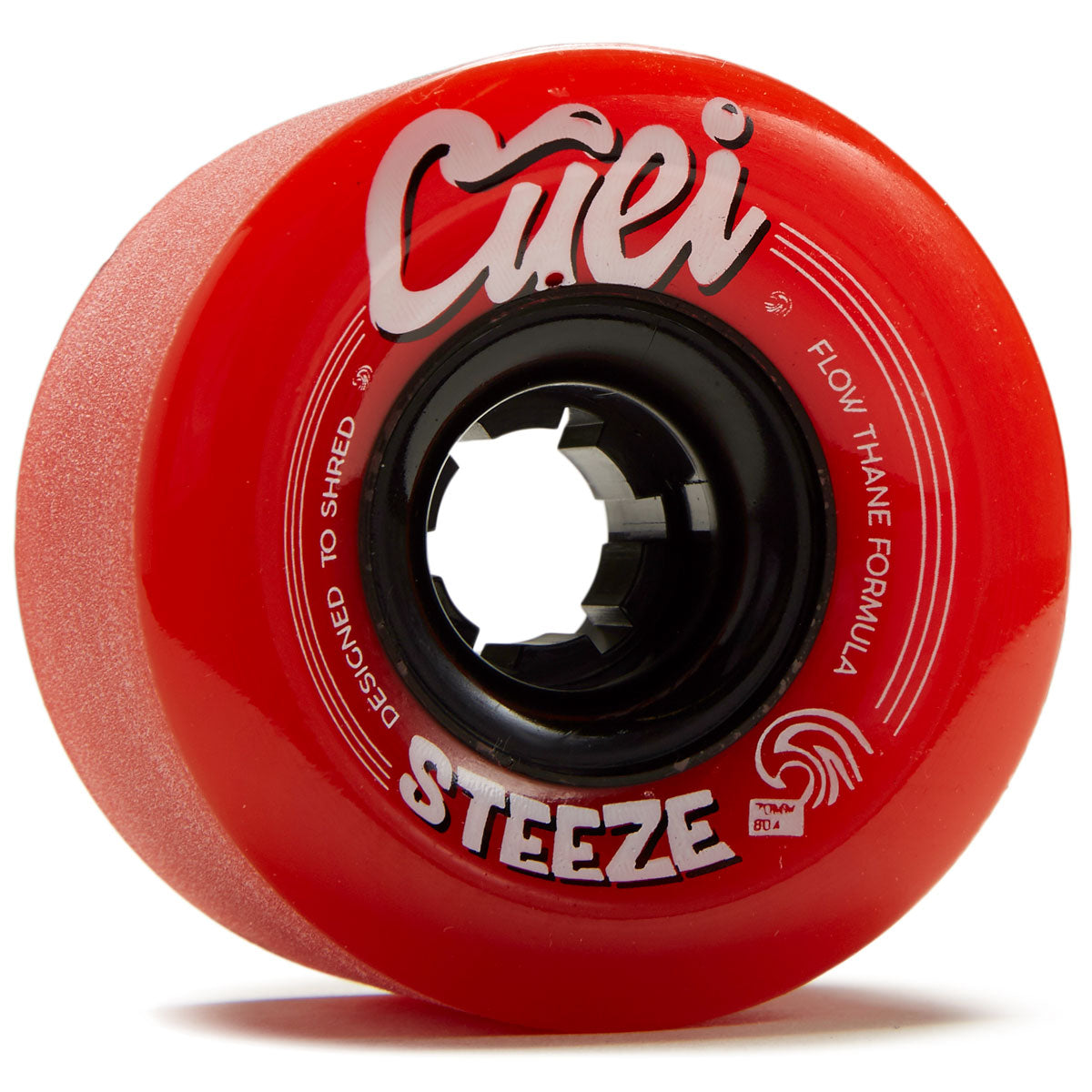 Cuei Steeze Freeride 80a Stoneground Longboard Wheels - Red - 70mm image 1