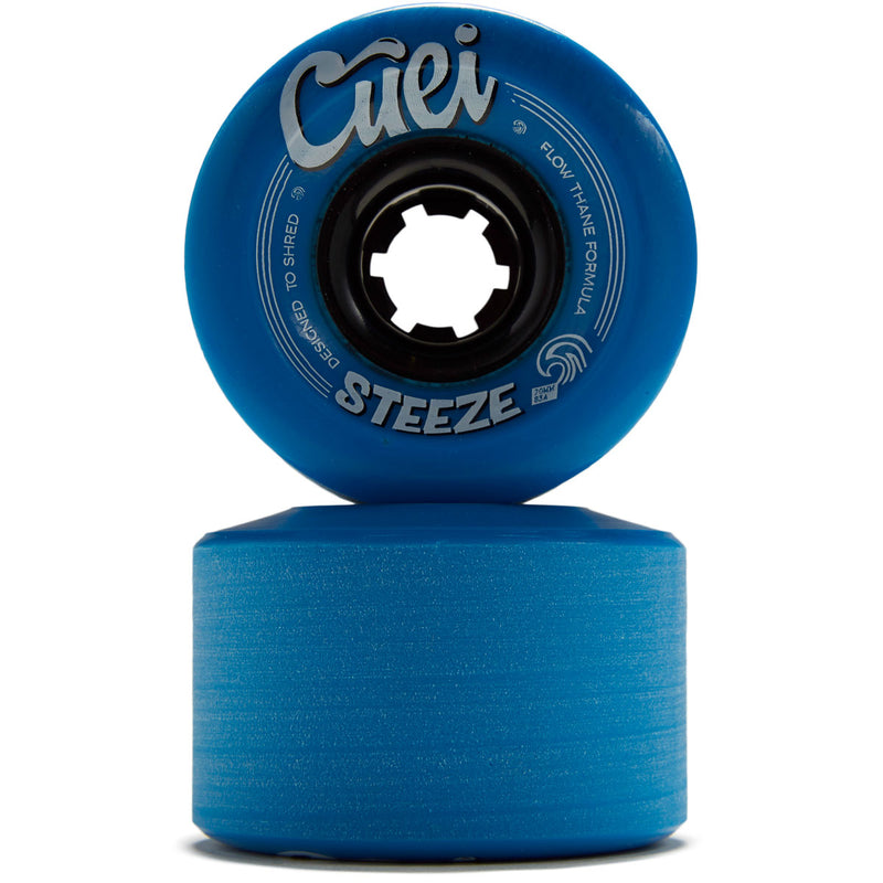 Cuei Steeze Freeride 83a Stoneground Longboard Wheels - Blue - 70mm