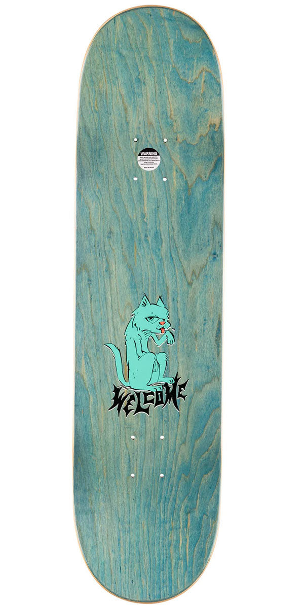 Welcome Purr Pile Nora Skateboard Deck - Purple Stain - 8.25