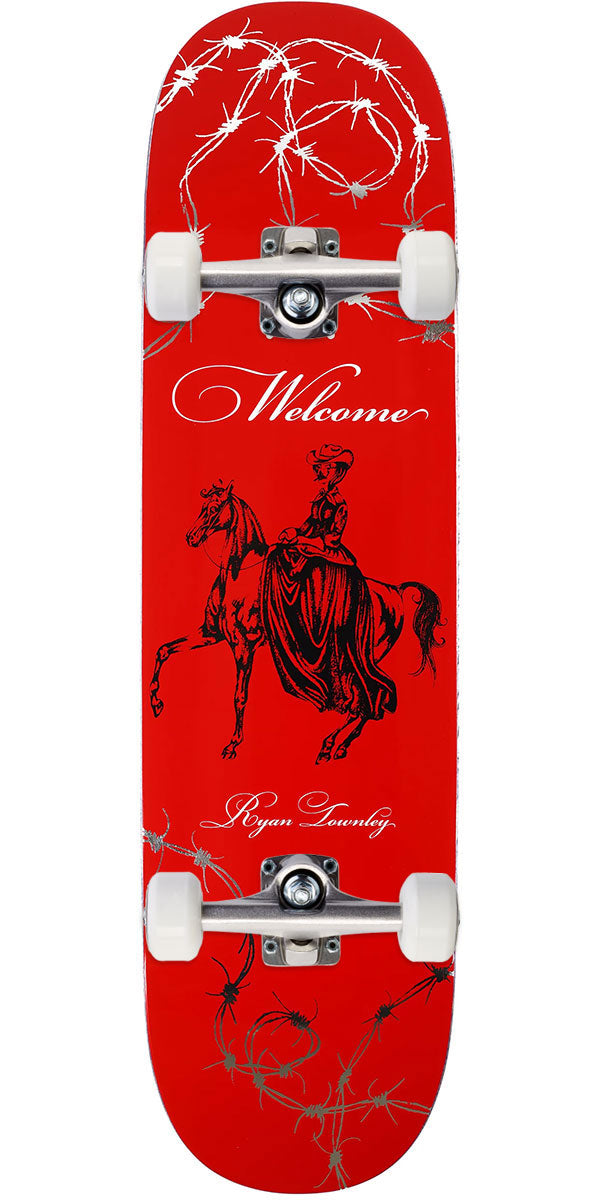 Welcome Cowgirl Ryan Townley Skateboard Complete - Red/Silver Foil - 8.25