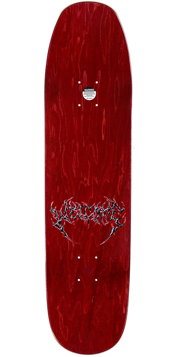 Welcome Blood Sucker On A Son Of Moontrimmer Skateboard Deck - Black - 8.25