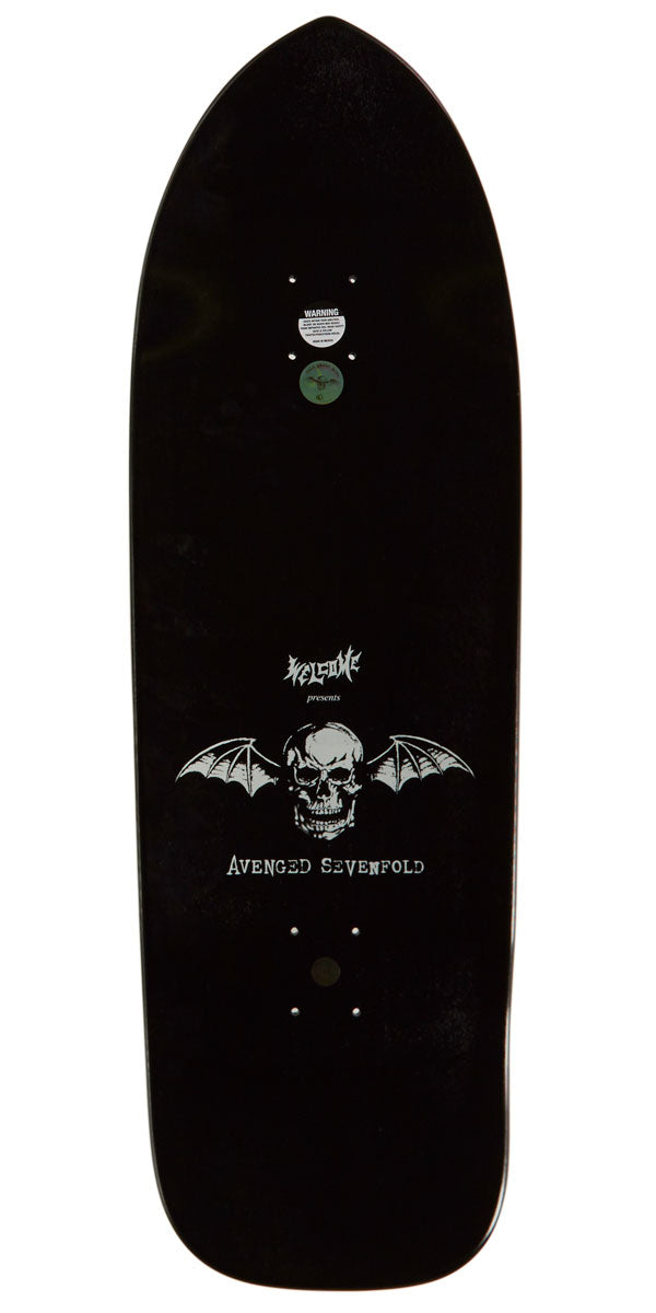 Welcome x Avenged Sevenfold Death Bat On A Magic Bullet 2.0 Skateboard Complete - Black/Gold Foil - 10.50