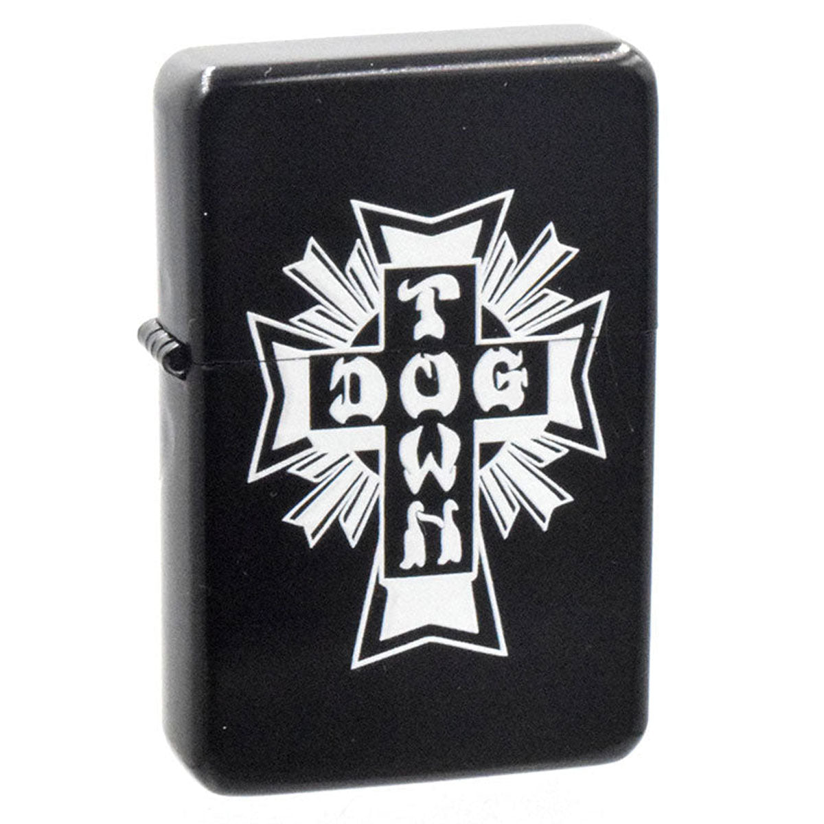 Dogtown Cross Logo Flip Top Metal Lighter - Black/White image 1