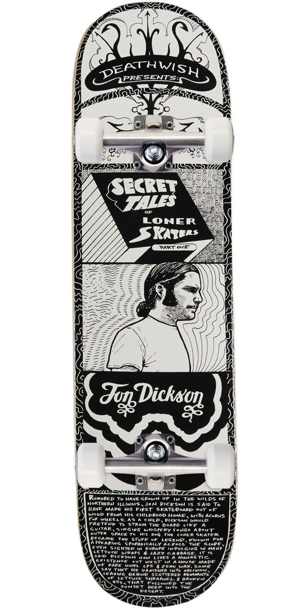 Deathwish Dickson Secret Tales Skateboard Complete - 8.25