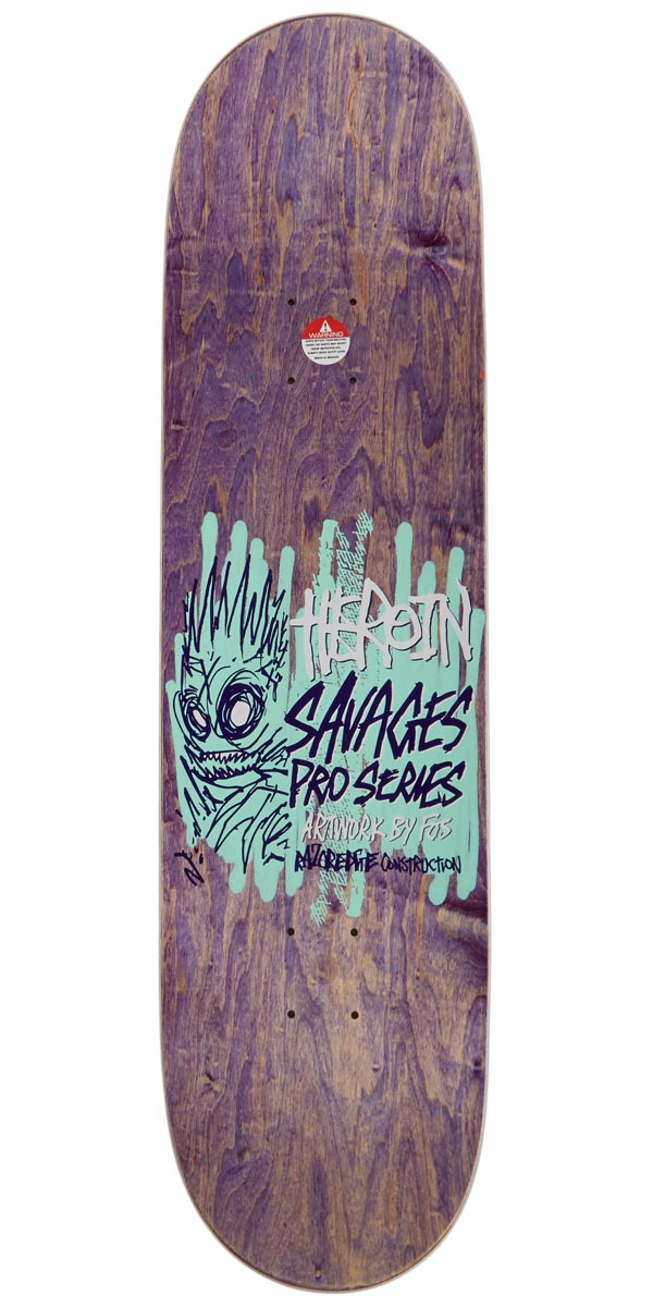 Heroin Wilson Savages Skateboard Complete - 8.50