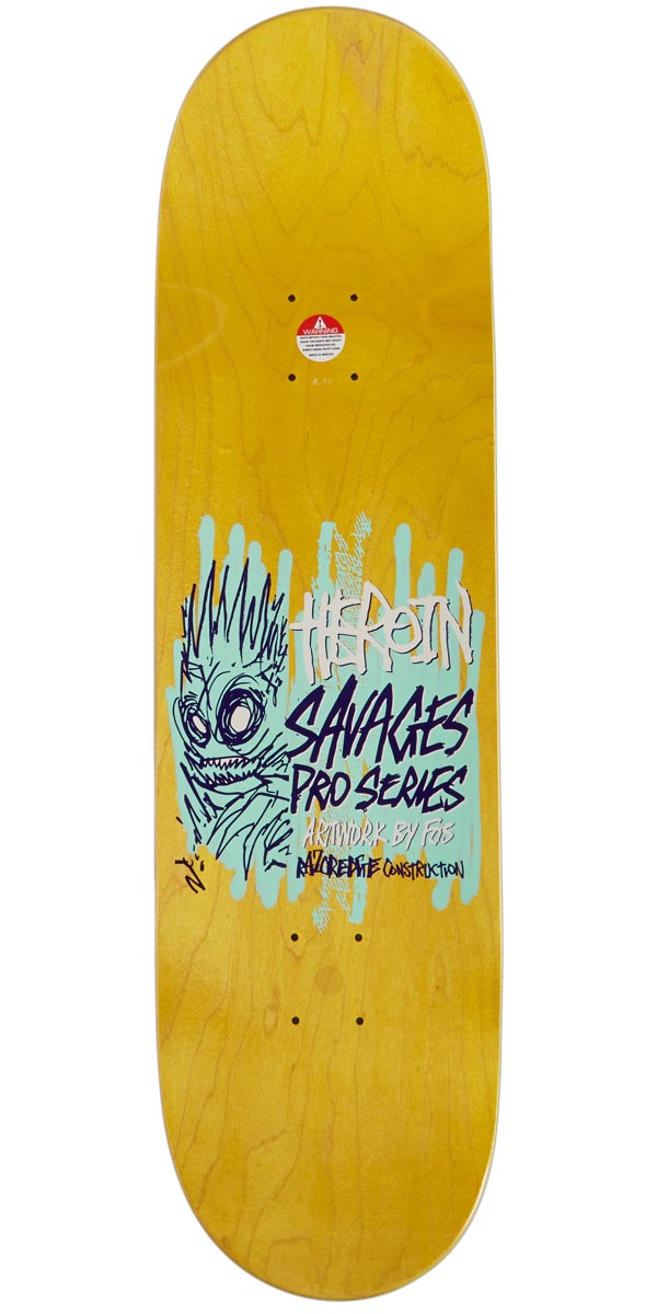 Heroin Day Savages Skateboard Deck - 8.75