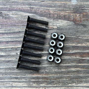 Paris Flat Head Hardware - Black - 1.125