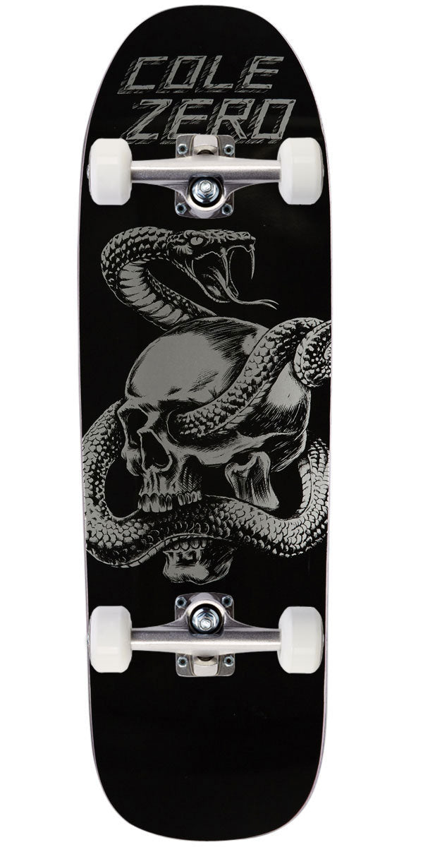 Zero Cole Skull And Snake Shaped Skateboard Complete - 9.50