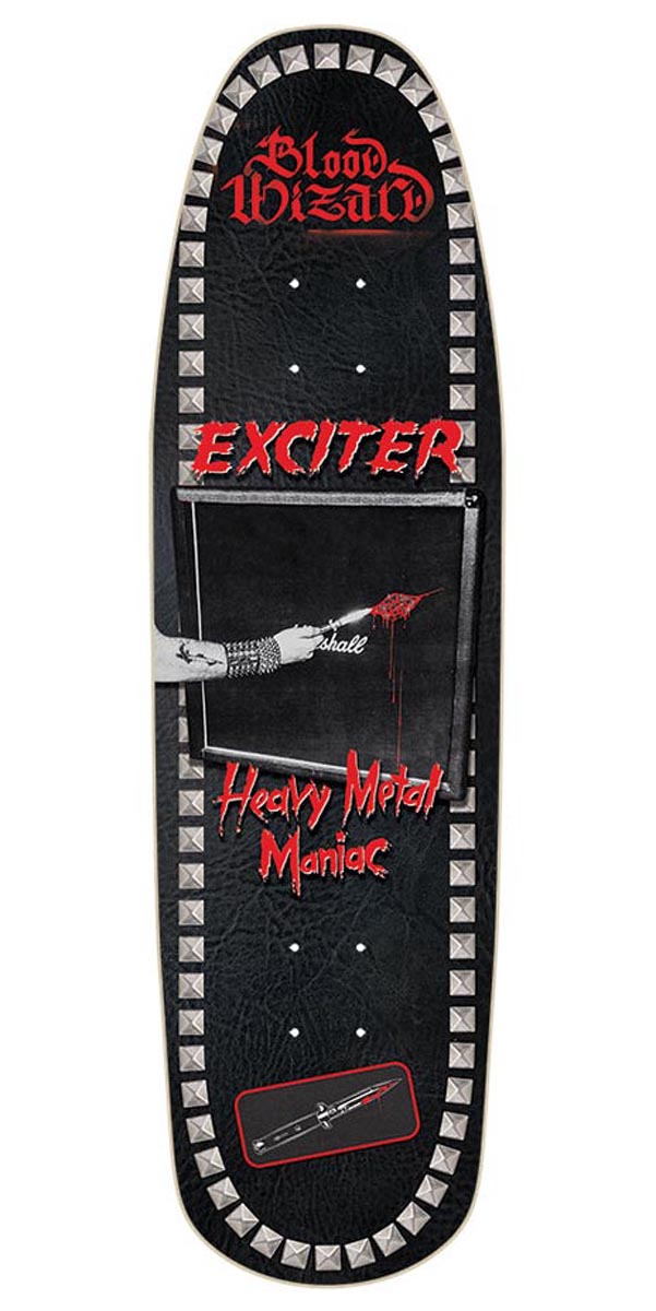 Blood Wizard x Exciter Shaped Skateboard Deck - 9.00