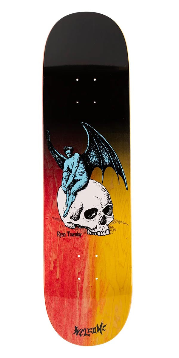 Welcome Nephilim Ryan Townley Skateboard Deck - Black/Fire Stain - 8.25