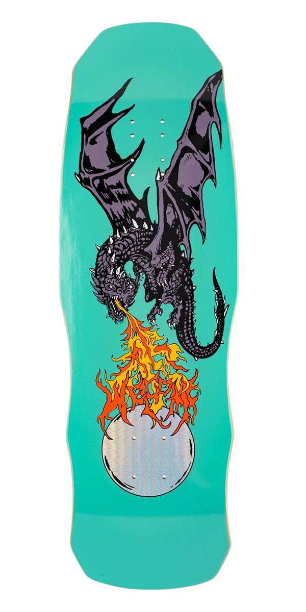 Welcome Firebreather On A Dark Lord Skateboard Deck - Teal - 9.75