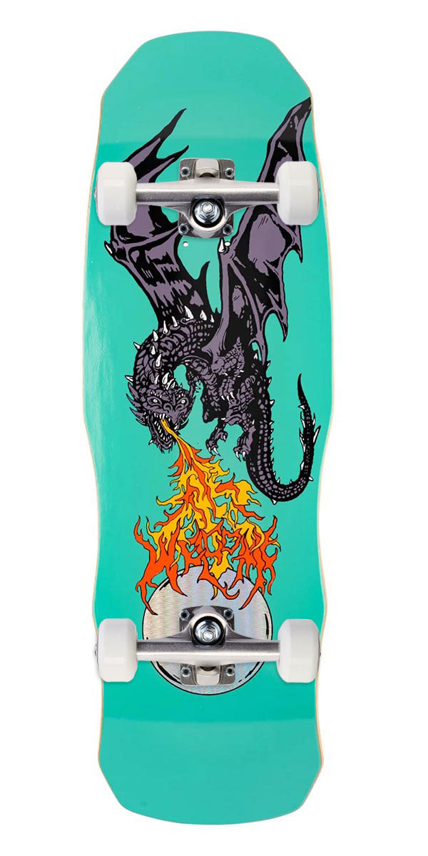 Welcome Firebreather On A Dark Lord Skateboard Complete - Teal - 9.75