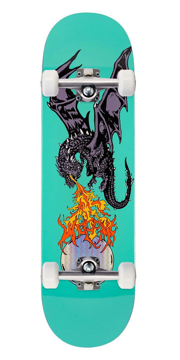Welcome Firebreather Skateboard Complete - Teal - 9.00