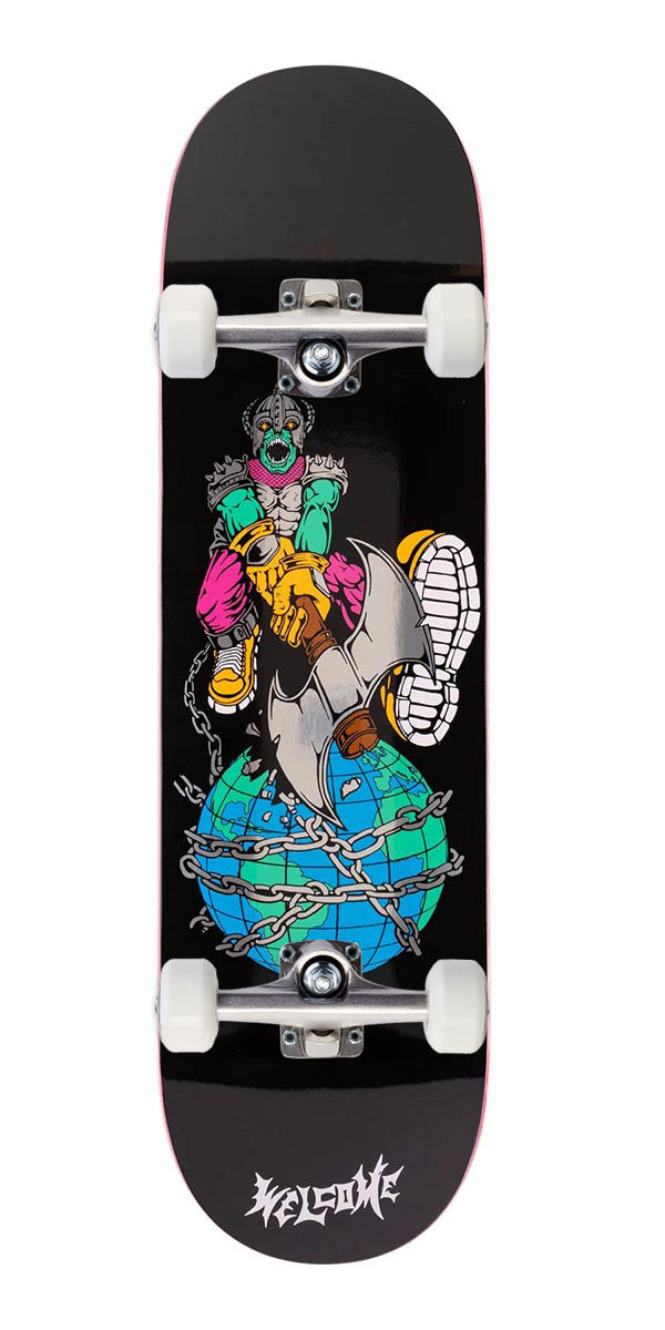 Welcome Unchained Skateboard Complete - Black - 8.75