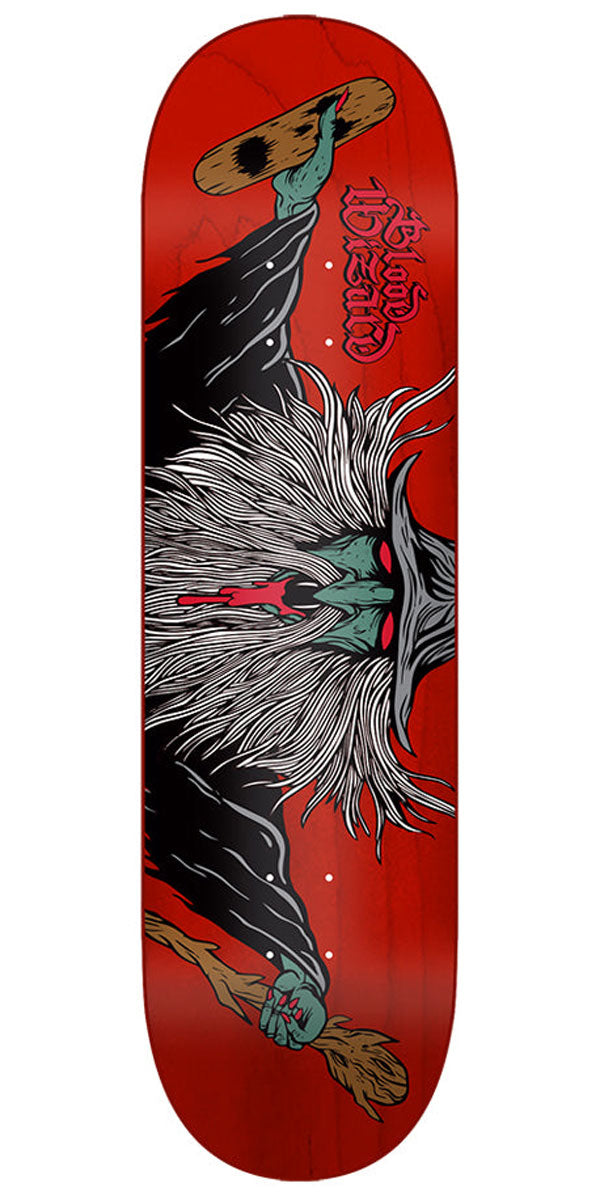 Blood Wizard Flying Wizard Skateboard Deck - Assorted Stains - 8.50